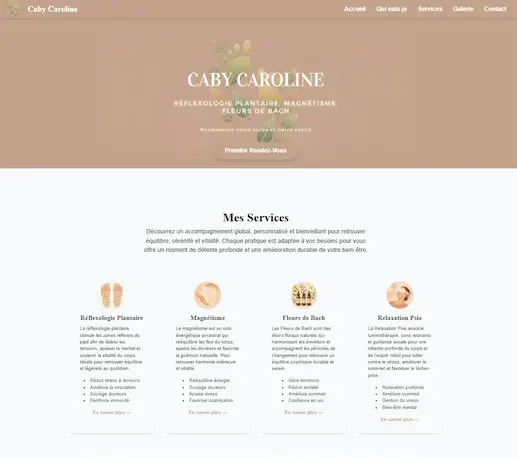 Aperçu du site caby-therapeute.fr