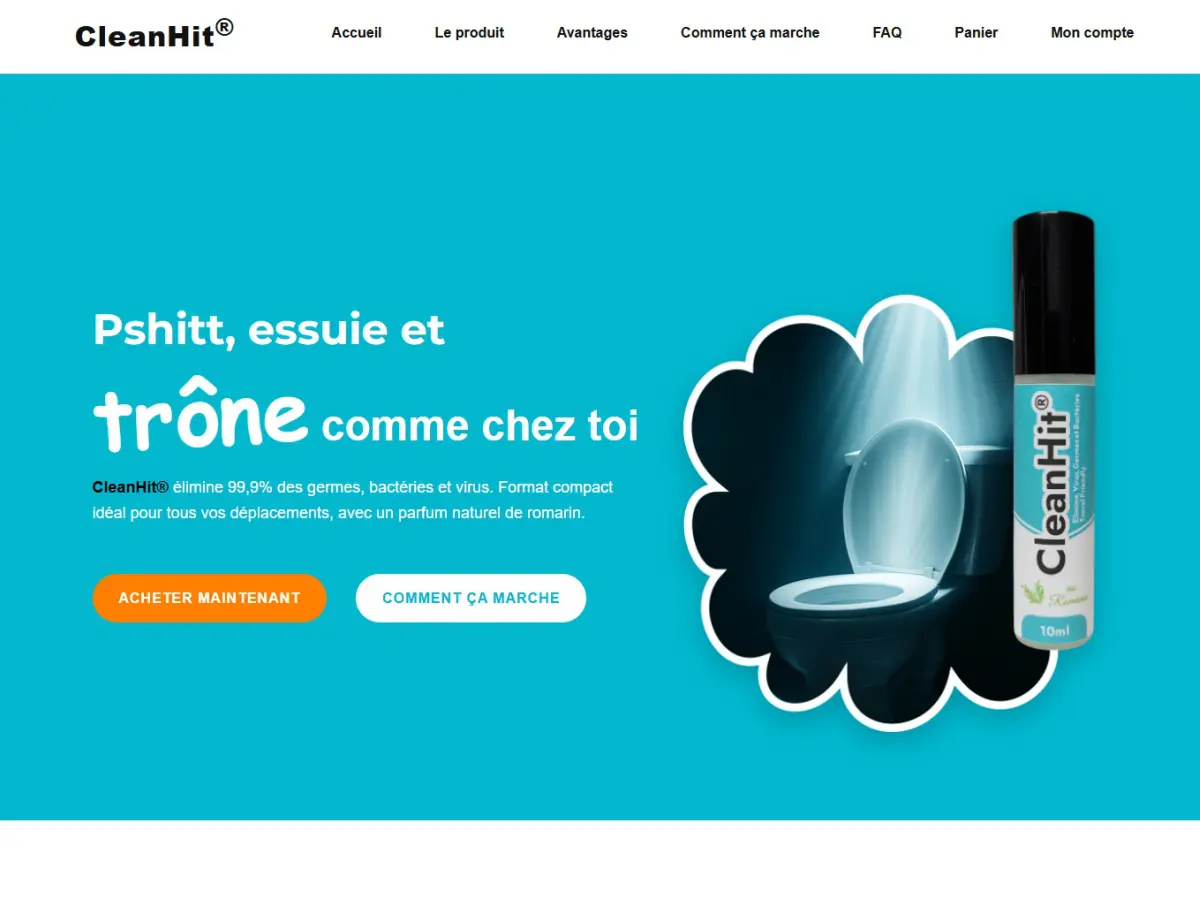 Aperçu du site cleanhit.fr