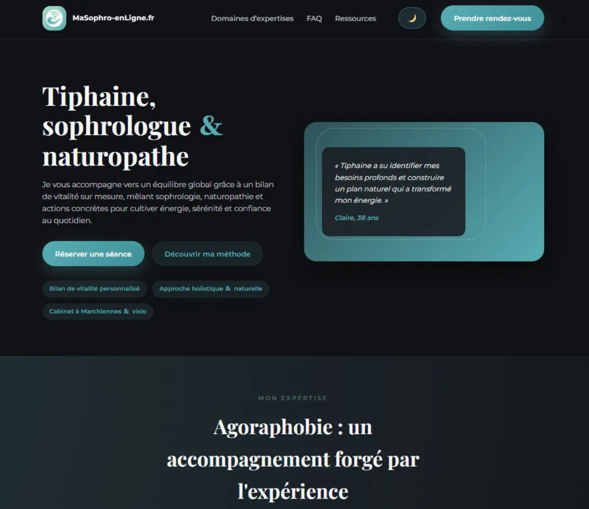 Aperçu du site masophro-enligne.fr